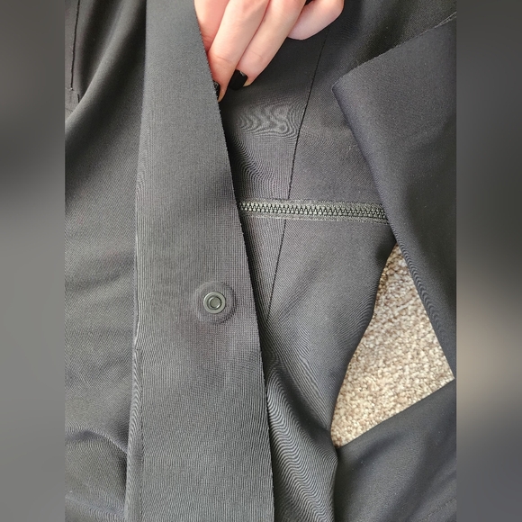 Athleta Interstellar Blazer Size 4 Women's Black Blazer EUC - Picture 7 of 11